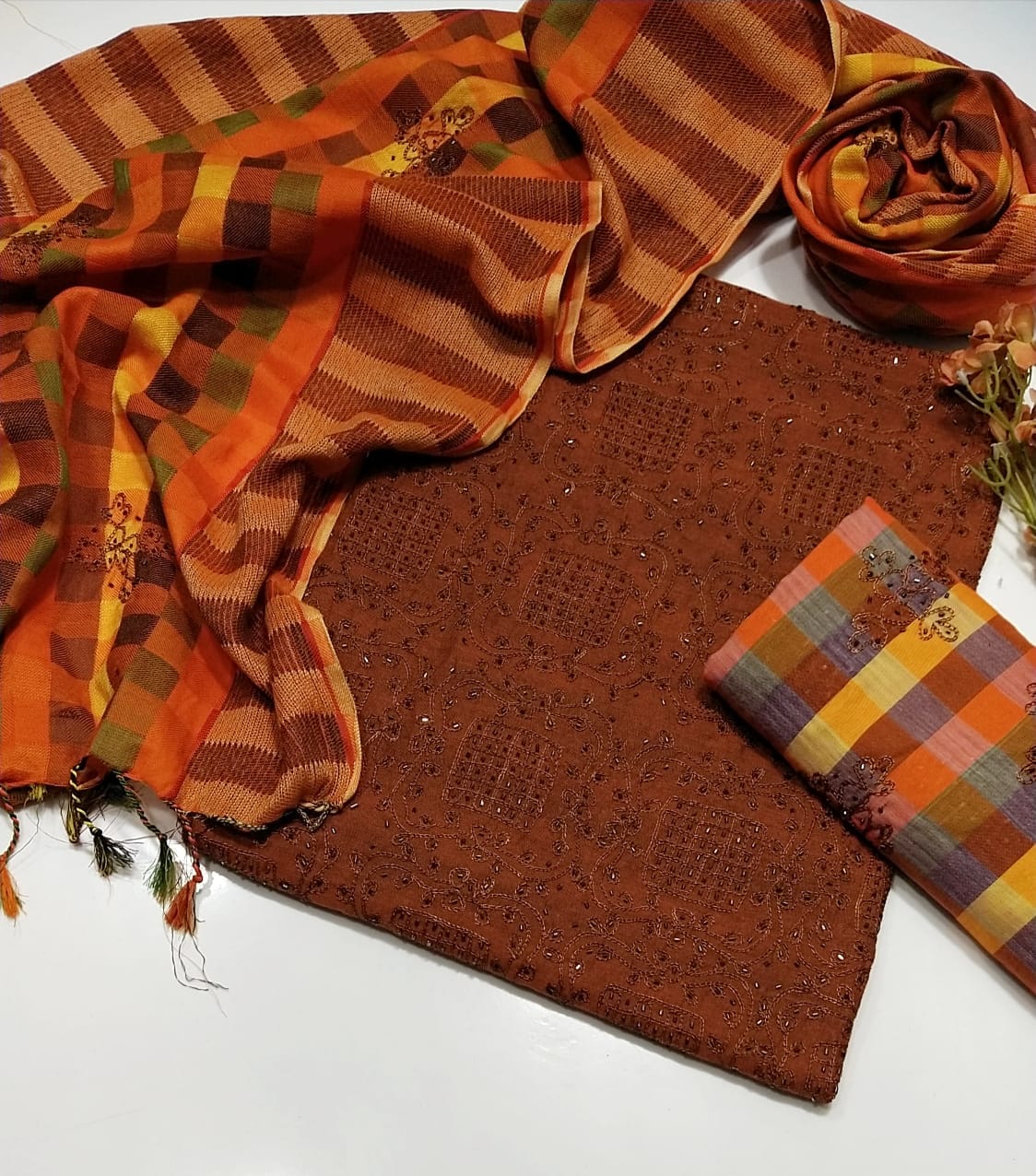 WINTER SILK DIGITAL PRINTED 3-PIECE - DP#48